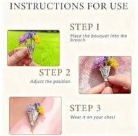 Image 8 of 🌸 Pop your own Petite Flower into the Brooch 