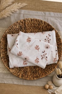 fond fleuri fleur marron