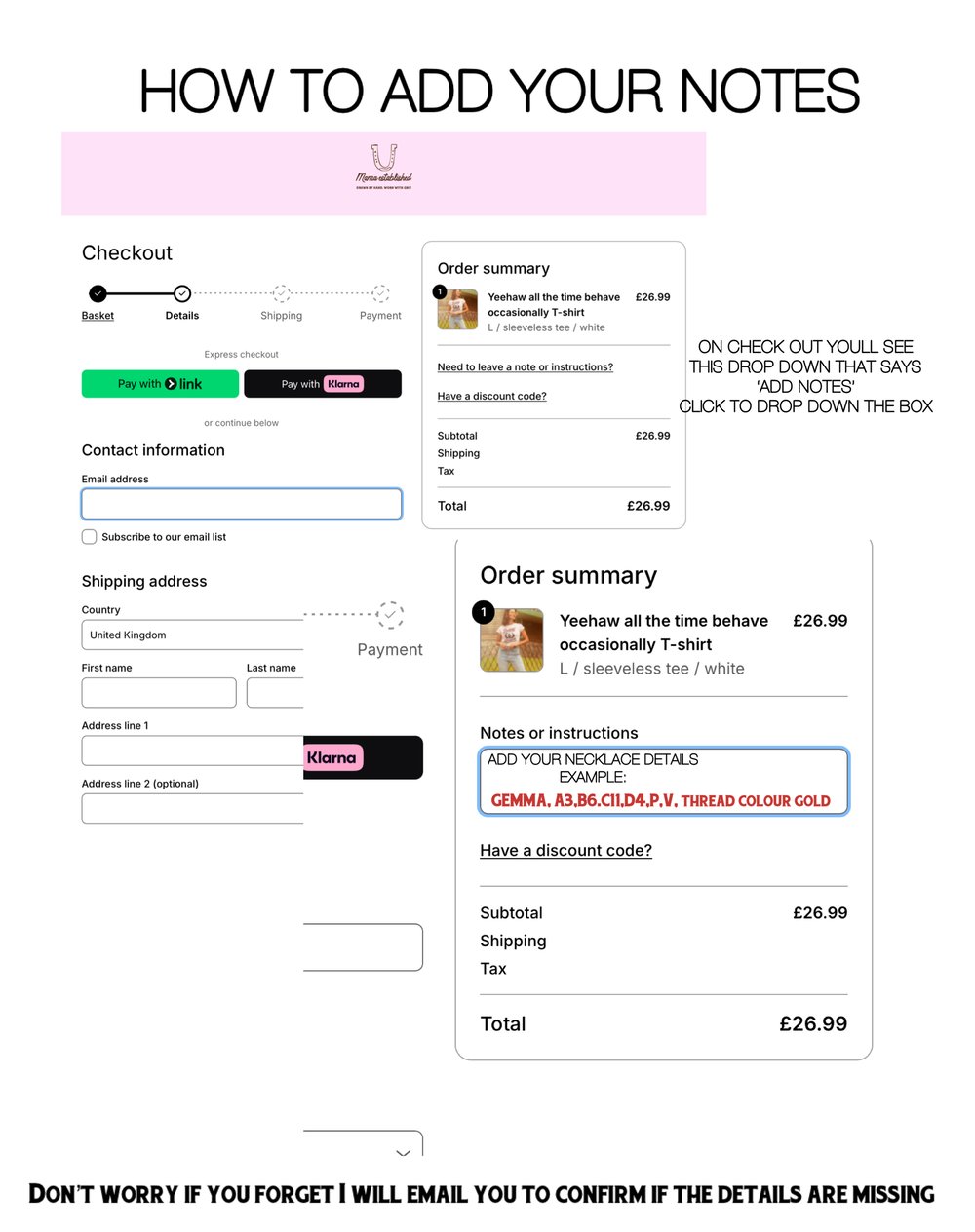 Image of Charm necklace embroidered sweater (pick n mix charms)