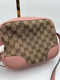 Image 2 of Gucci Bree GG Canvas Pink Leather Crossbody Bag