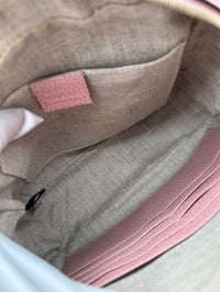 Image 13 of Gucci Bree GG Canvas Pink Leather Crossbody Bag