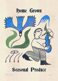 'Home Grown Seasonal Produce' Print