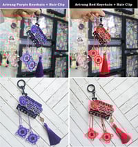 Image 1 of Kpop Arirang Acrylic Keychain/Hair accessories/Hair Clip/Scarf - Preorder
