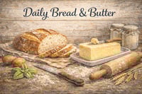 Image 2 of Daily Bread Loaf 11x8in Tempered Glass Cutting Board