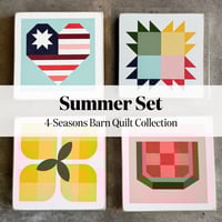 Image 1 of SUMMER (SET OF 4) - 4 Seasons Collection - 11" Barn Quilts