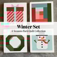 Image 1 of WINTER (SET OF 4) - 4 Seasons Collection - 11" Barn Quilts