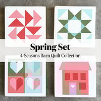 Image 1 of SPRING (SET OF 4) - 4 Seasons Collection - 11" Barn Quilts
