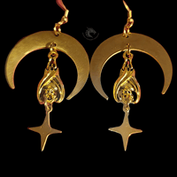 Moon Bat earrings 