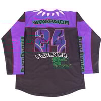 Image 2 of BLACK PANTHER HOCKEY JERSEY