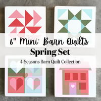 Image 1 of 6" Minis - SPRING (SET OF 4) - 4 Seasons Collection 
