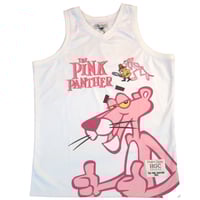 Image 1 of PINK PANTHER BASKETBALL JERSEY WHITE