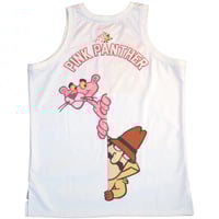 Image 2 of PINK PANTHER BASKETBALL JERSEY WHITE