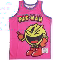 Image 1 of PACMAN BASKETBALL JERSEY PINK