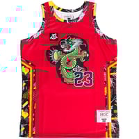 Image 1 of MARTIN DRAGONFLY JONES BASKETBALL JERSEY (RED)