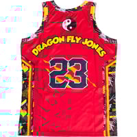 Image 2 of MARTIN DRAGONFLY JONES BASKETBALL JERSEY (RED)