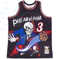 Image 1 of BRAND X PHILADELPHIA THE ANSWER BASKETBALL JERSEY (BLACK)