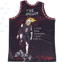 Image 3 of BRAND X PHILADELPHIA THE ANSWER BASKETBALL JERSEY (BLACK)