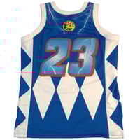 Image 2 of POWER RANGERS BASKETBALL JERSEY (BLUE)