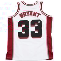 Image 2 of KOBE BRYANT BULLDOG BASKETBALL JERSEY (WHITE)