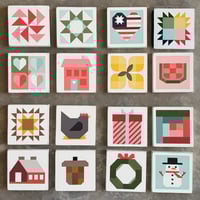 Image 2 of ENTIRE COLLECTION (SET OF 16) - 4 Seasons Collection - 11" Barn Quilts
