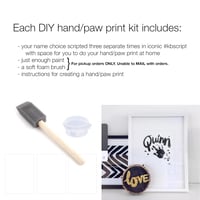 Image 4 of DIY hand/paw print kit 8x10