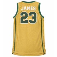 Image 2 of IRISH LEBRON JAMES BASKETBALL JERSEY (GOLD)