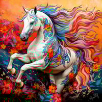 Image 1 of Wildfire Full Size Diamond Painting by RomantzArt