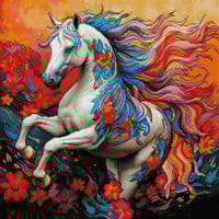 Image 2 of Wildfire Full Size Diamond Painting by RomantzArt