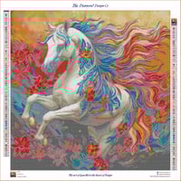 Image 3 of Wildfire Full Size Diamond Painting by RomantzArt