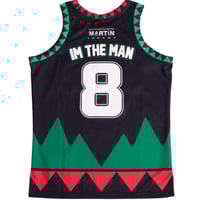 Image 2 of MARTIN TRIBAL SATIN JERSEY BLACK
