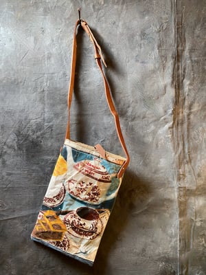 Image of one of a kind painting bag - tea time