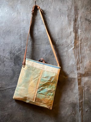 Image of one of a kind painting bag - seaside