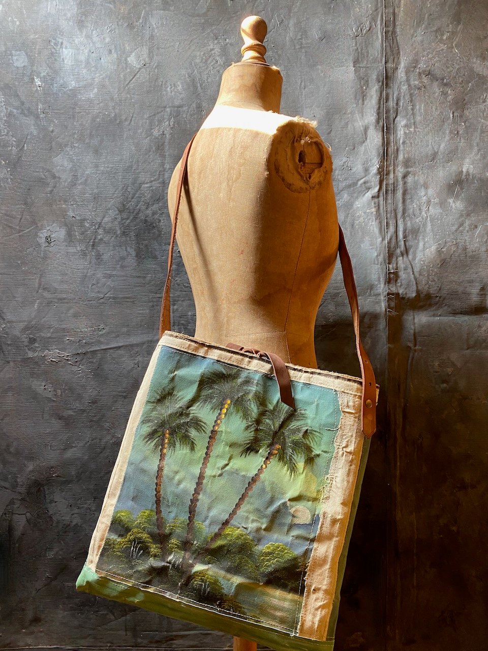Image of one of a kind painting bag - thailand