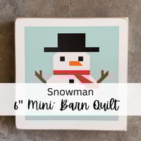 Image 1 of 6" Mini - SNOWMAN - Winter Season