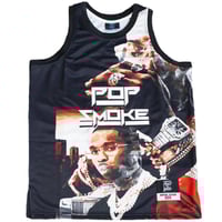 Image 1 of POP SMOKEMEET THE WOO BASKETBALL JERSEY