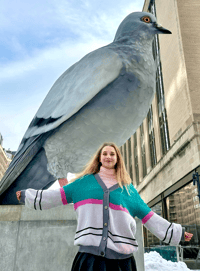 Image 1 of Pigeon Cardigan 100% cotton    VAT/Tariff included PRE ORDER S-XL