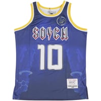 Image 1 of DENNIS RODMAN ALTERNATE BLUE HIGH SCHOOL BASKETBALL JERSEY