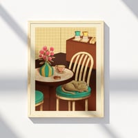 Image 2 of Neko kissa — Print 30x40 cm / 50x70 cm