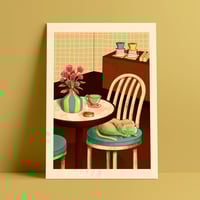 Image 1 of Neko kissa — Print 30x40 cm / 50x70 cm