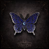 Image 2 of Celestial Butterfly Hard Enamel Pin – Glow Galaxy Wings