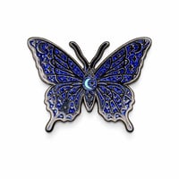 Image 1 of Celestial Butterfly Hard Enamel Pin – Glow Galaxy Wings