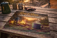 Image 1 of Rise and Shine Camp 11x8in Tempered Glass Cutting Board