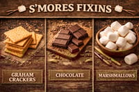 Image 2 of S'mores Fixins 11x8in Tempered Glass Cutting Board