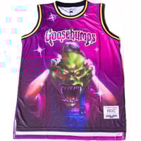 Image 1 of GOOSEBUMPS BETH BASKETBALL JERSEY PURPLE