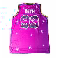 Image 2 of GOOSEBUMPS BETH BASKETBALL JERSEY PURPLE