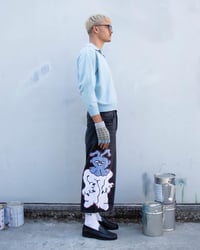 Image 2 of Shorts negros punks