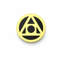 Image 1 of Philosopher’s Stone Enamel Pin | Alchemy Symbol Gothic Pin