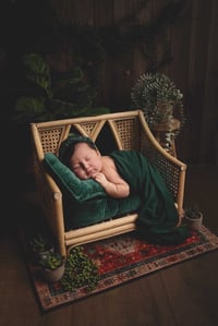 Image 1 of Retro rattan bench 