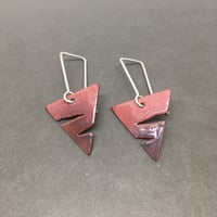 Image 1 of Triangle Sunset Earrings - END OF LINE