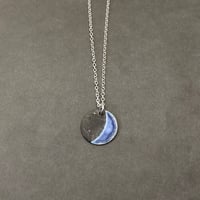Image 1 of SECOND Tiny Purple Crescent Moon Pendant